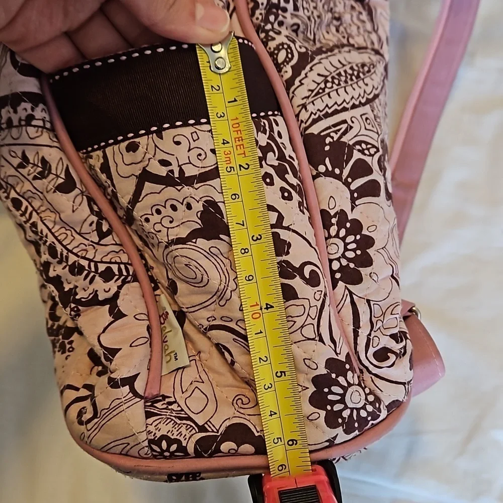 Pink and Brown Paisley Backpack